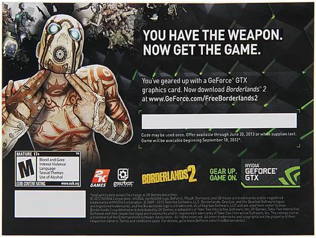 Main image of NVIDIA Gift Game Borderlands 2