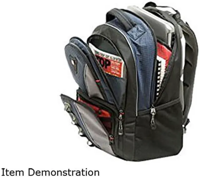 Alt view image 3 of 4 - WENGER BY GROUP III GA-7343-06F00 WENGER COBALT BACKPACK 27343060 BLUE/BLACK FITS UP TO 15.6IN LAPTOP