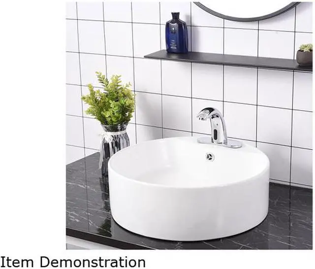 Alt view image 5 of 5 - Automatic Electronic Sensor Touchless Faucet Hands Free Bathroom Vessel Sink Tap