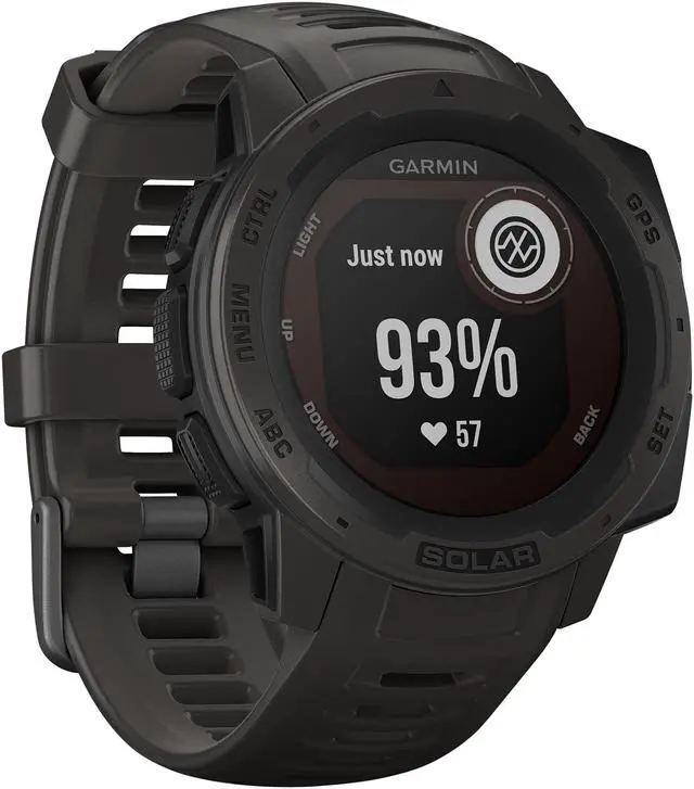 Alt view image 2 of 10 - Garmin Instinct Solar Standard Edition Graphite (010-02293-10)