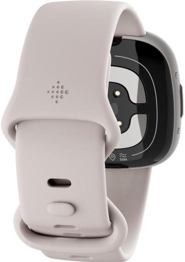 Alt view image 2 of 3 - Fitbit Sense 2, Advanced Health and Fitness Smartwatch, Lunar White / Platinum Aluminum | FB521SRWT-US
