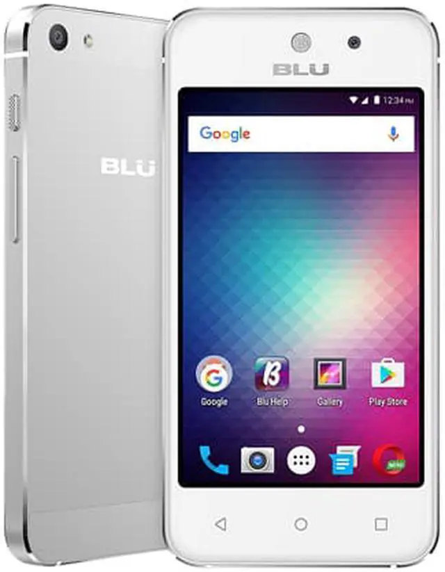 Alt view image 3 of 3 - BLU Vivo 5 Mini V050Q Unlocked GSM Quad-Core Dual-SIM Phone - Silver