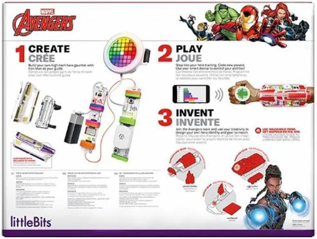 Alt view image 4 of 6 - littleBits 680-0017 Avengers Hero Inventor Kit