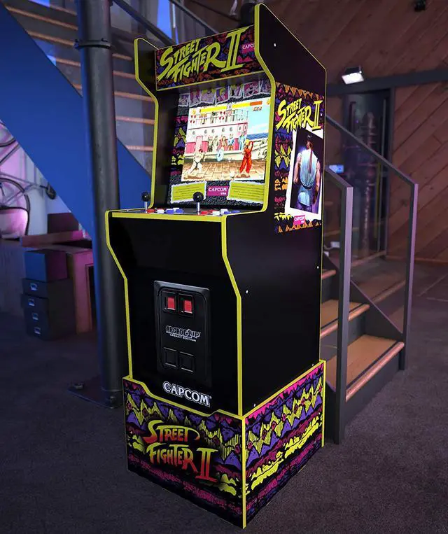 Alt view image 4 of 8 - Arcade1Up Street Fighter 2 Arcade Machine with Riser
