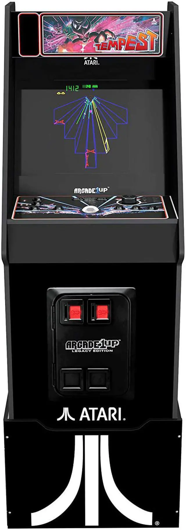 Alt view image 2 of 7 - Arcade1Up Atari Legacy Edition Arcade Machine with Riser