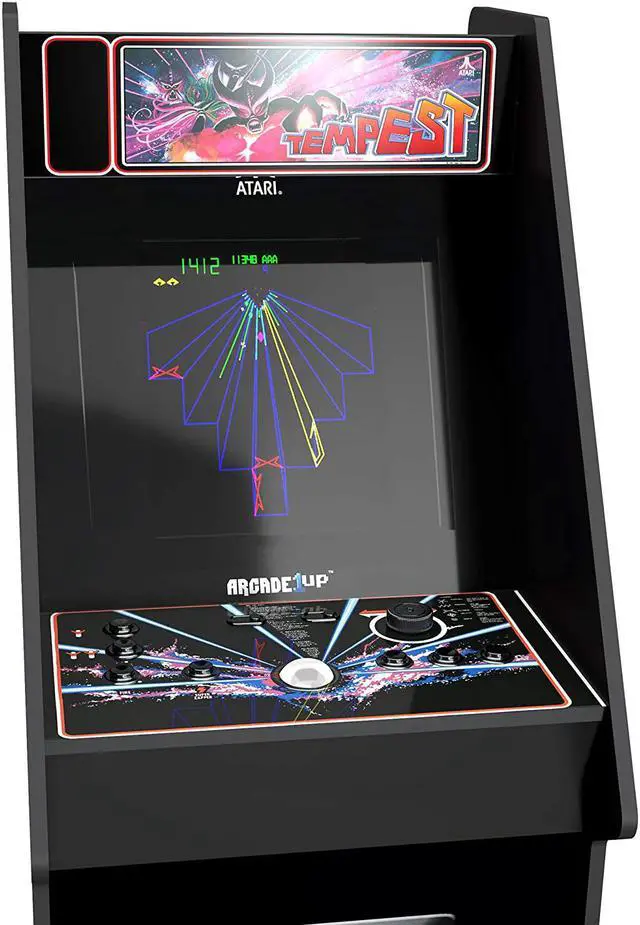 Alt view image 6 of 7 - Arcade1Up Atari Legacy Edition Arcade Machine with Riser