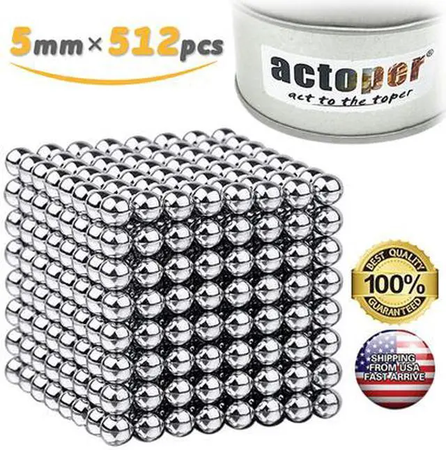 Alt view image 4 of 6 - Upgraded 5mm 512pcs Silver Magnets Office Toys and Stress Relief for Adults, Best Gift for Child Building Blocks for Intelligence Learning