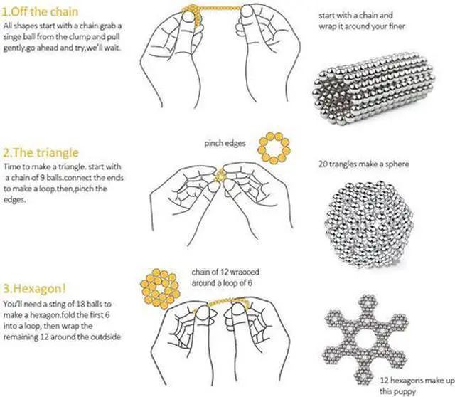 Alt view image 5 of 6 - Upgraded 5mm 512pcs Silver Magnets Office Toys and Stress Relief for Adults, Best Gift for Child Building Blocks for Intelligence Learning