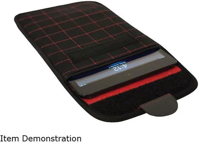 Alt view image 4 of 4 - Mobile Edge - NeoGrid Sleeve for 7" Tablets/E-Readers -  Black w/Red Stitching