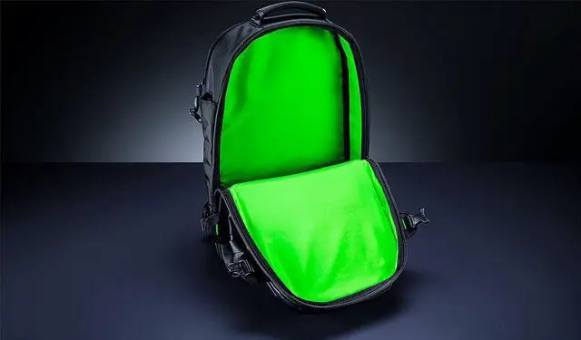 Alt view image 7 of 7 - Razer Rogue 17" Backpack V3 Chromatic - Tear & Water-Resistant Exterior