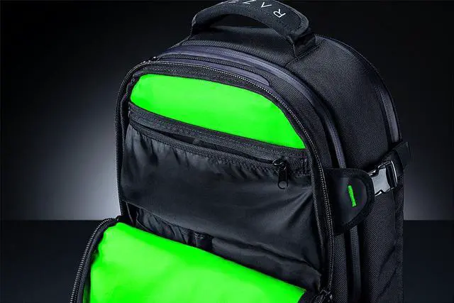 Alt view image 5 of 7 - Razer Rogue 17" Backpack V3 Chromatic - Tear & Water-Resistant Exterior