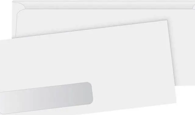 Main image of Business Source Window Envelopes No 10. Side Seam 4-1/8"x9-1/2" 500/BX White