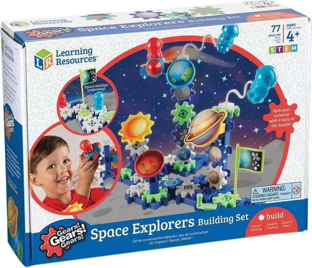 Alt view image 2 of 2 - Learning Resources Space Explorers Building Set 11"Wx14-3/5"Lx4-1/10"H Multi LER9217
