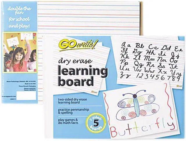 Main image of Pacon Dry Erase Learning Boards 8 1/4 x 11 5 Boards/PK LB8511