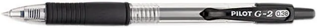 Main image of Pilot G2 Premium Retractable Gel Ink Pen Black Ink Ultra Fine Dozen 31277