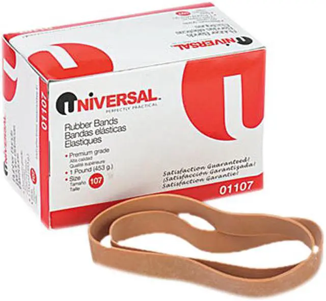 Main image of UNIVERSAL Rubber Bands Size 107 7 x 5/8 40 Bands/1lb Pack 01107