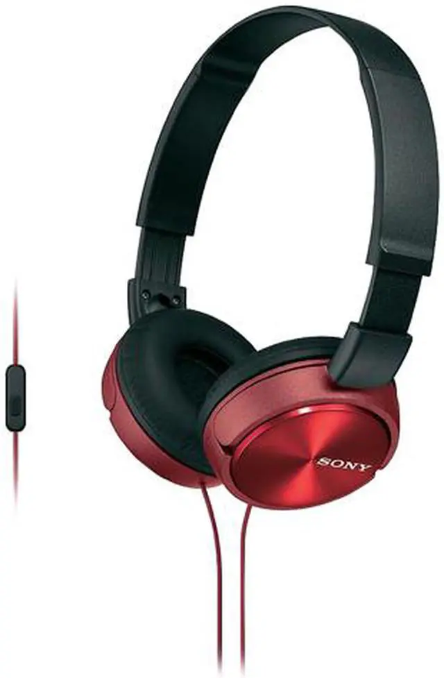 Main image of Sony Mdrzx310ap/r Zx Series Over-ear Headphones With Microphone (red)