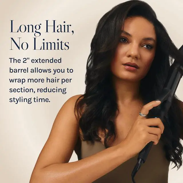 Alt view image 4 of 12 - Bio Ionic Long Barrel Styler 1.5 Inch Curling Iron, Black by for Women