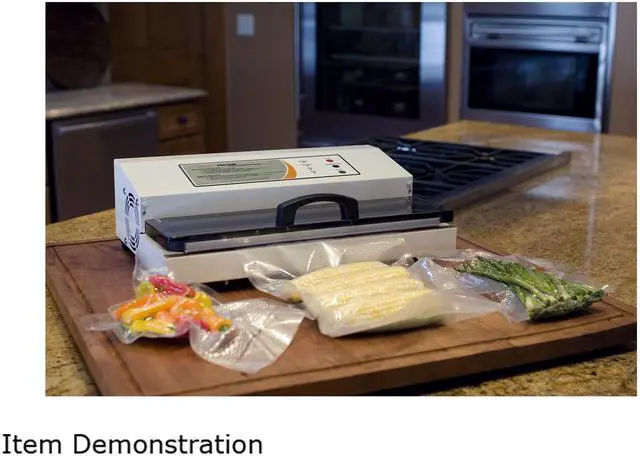 Alt view image 3 of 3 - Weston Vacuum Sealer Pro-2100 Powder-Coated Kitchen with Charcoal Lid, White 65-0101