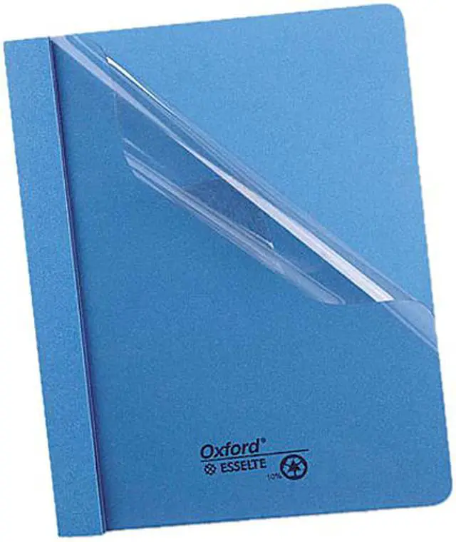 Main image of Tops Pendaflex 55801 Clear Front Report Cover Tang Clip Letter 1/2 Capacity Blue 25 per Box