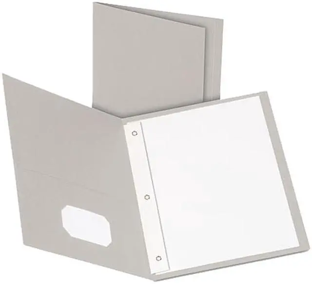 Main image of Oxford Folder,2 Pckt/Fstnr,25,Gy 57705