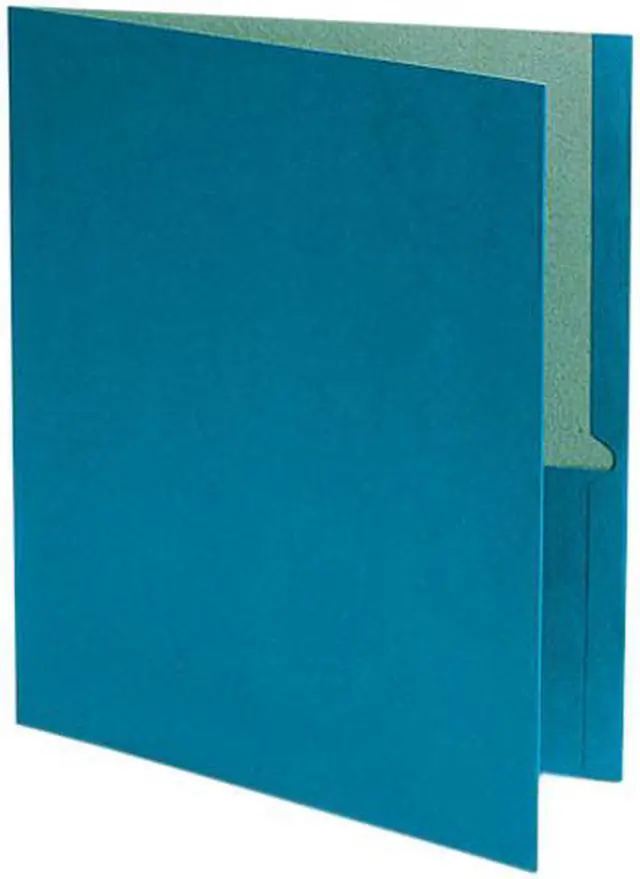 Main image of Earthwise by Oxford 100% Recycled Paper Twin-Pocket Portfolio Blue 78502