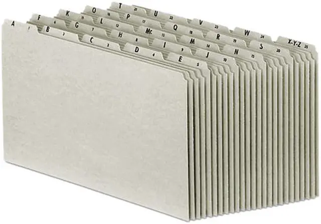 Main image of Tops Pendaflex PN1025 Recycled Top Tab File Guides Alpha 1/5 Tab Pressboard Legal 25/Set