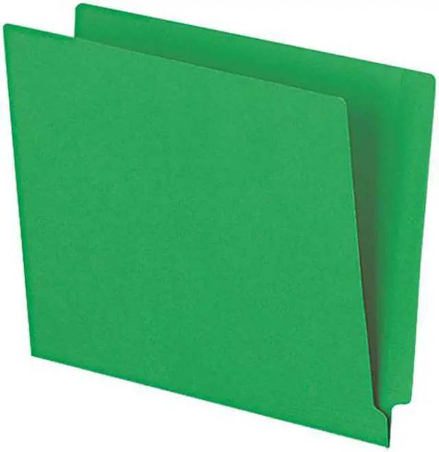 Main image of Pendaflex Reinforced End Tab Folders Two Ply Tab Letter Green  100/Box H110DGR