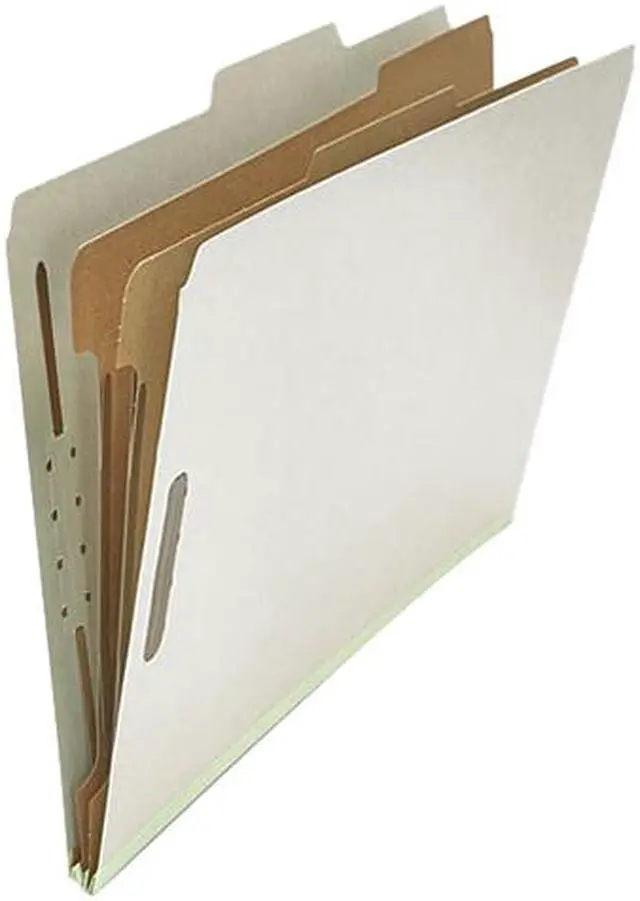 Main image of Universal 10282 Pressboard Classification Folder  Legal  6-Section  Gray