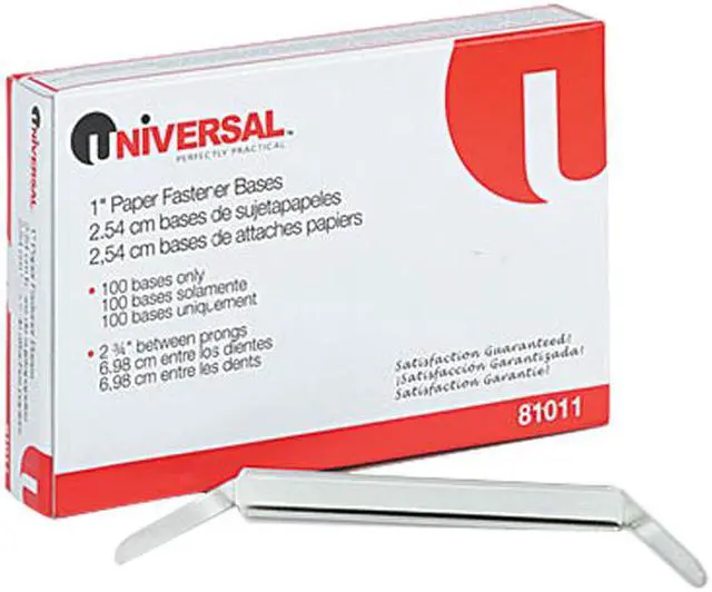 Main image of Universal 81011 Prong Base For Paper File Fasteners 1 in.Capacity 100 Per Box