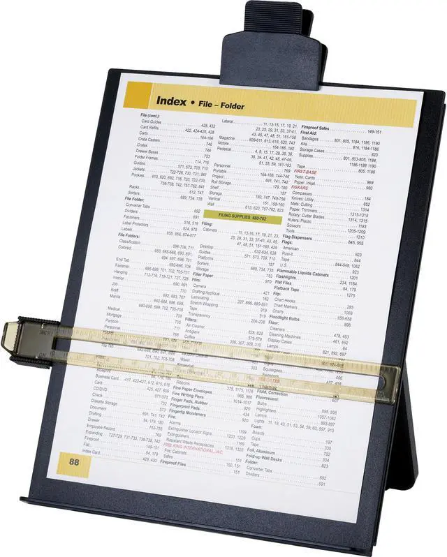 Alt view image 3 of 3 - Easel Document Holders,Adjustable,10-3/8"x2-1/4"x12-1/2",BK