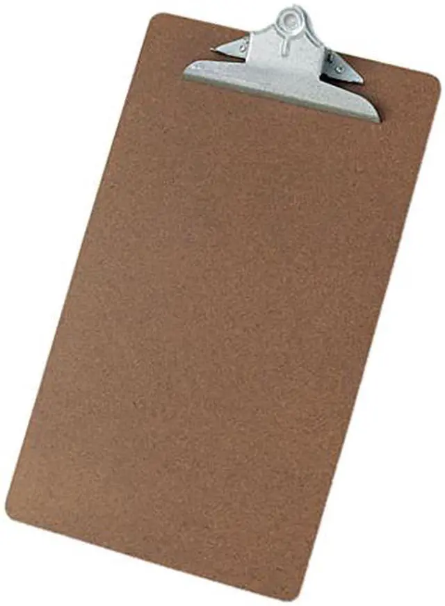 Main image of UNIVERSAL Hardboard Clipboard 1" Capacity Holds 8 1/2 x 14 Brown 40305