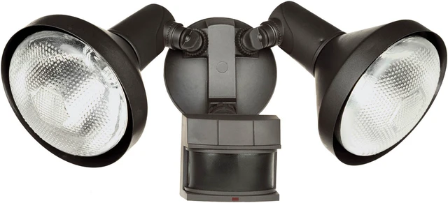 Heathco 2 Bulb 120 Watt Bronze DualBrite Energy Saving 2-Level Motion ...