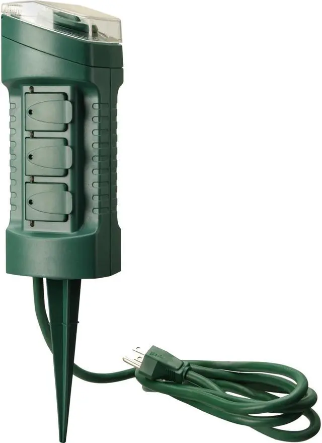 Main image of Coleman Cable 13547 Yard Master™ Yard Stake With Outdoor Mechanical Timer