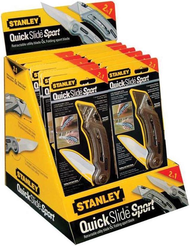 New Stanley QuickSlide Utility Knife with Carabiner Clip