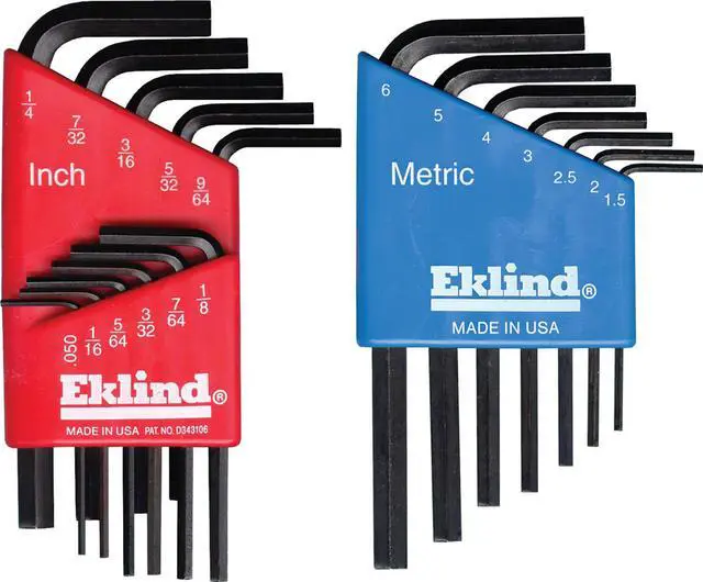 Main image of Eklind 10518 18 Piece Set Standard & Metric Hex Keys