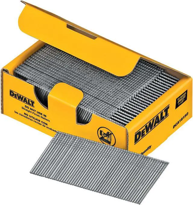 Main image of Dewalt DCA16150 2,500 Count 1.5" 16 Gauge 20° Angles Galvanized Finish Nails