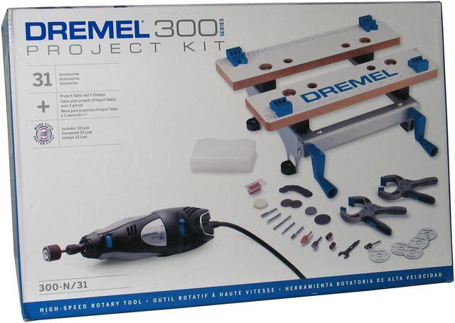 Dremel 300-N/31 Dremel® 300 Series Project Kit With Work Bench & 31 Accessories Workstations Newegg.com