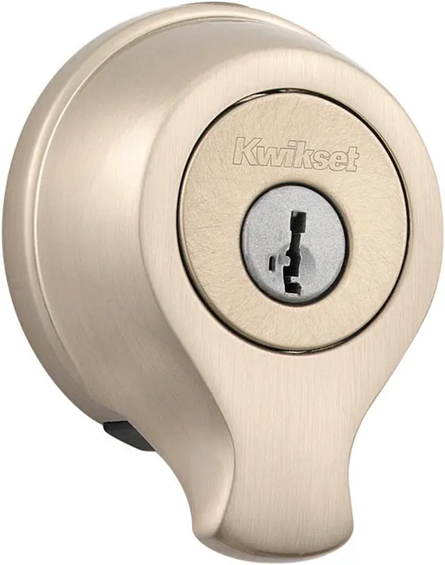 Main image of Kwikset Signature Series 99080-005 Satin Nickel Smartkey™ Smartscan™ Single Cylinder Deadbolt