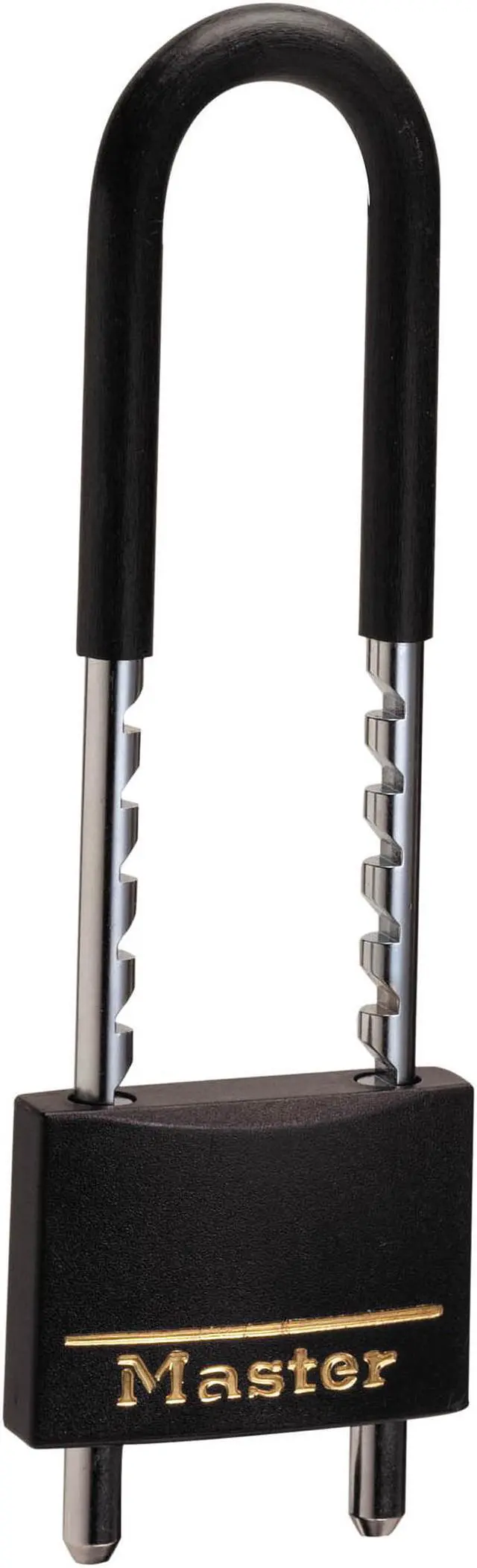 Main image of Master Lock 527D Vinyl Cover Brass Padlock