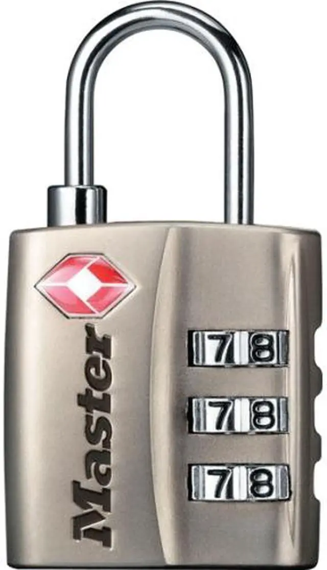 Main image of Master Lock 4680DNKL Nickle Finish TSA-Accepted Luggage Padlocks