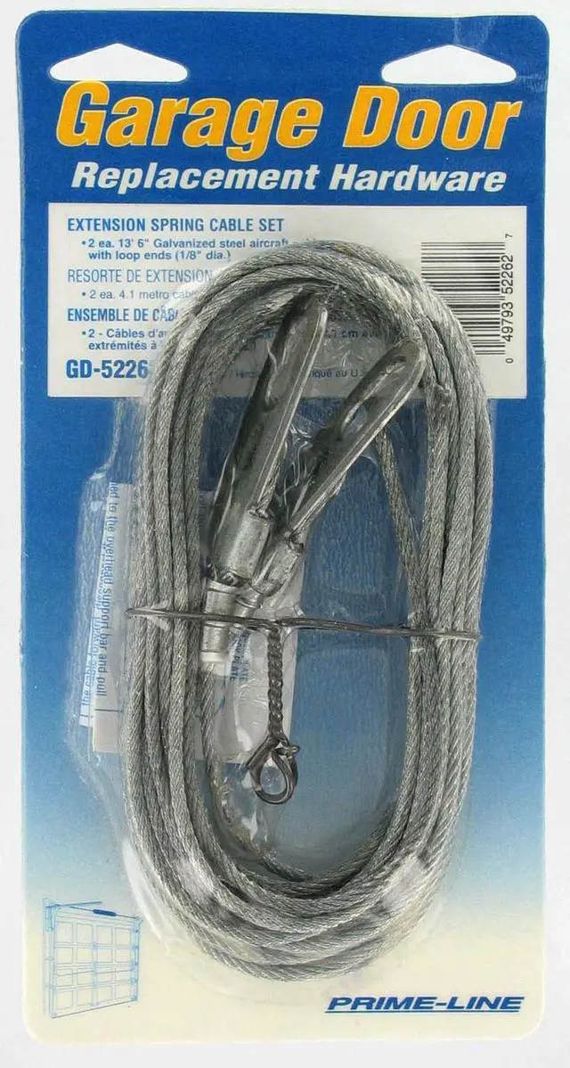 Main image of Prime Line Products Extension Spring Cable Set For Garage Door GD52262