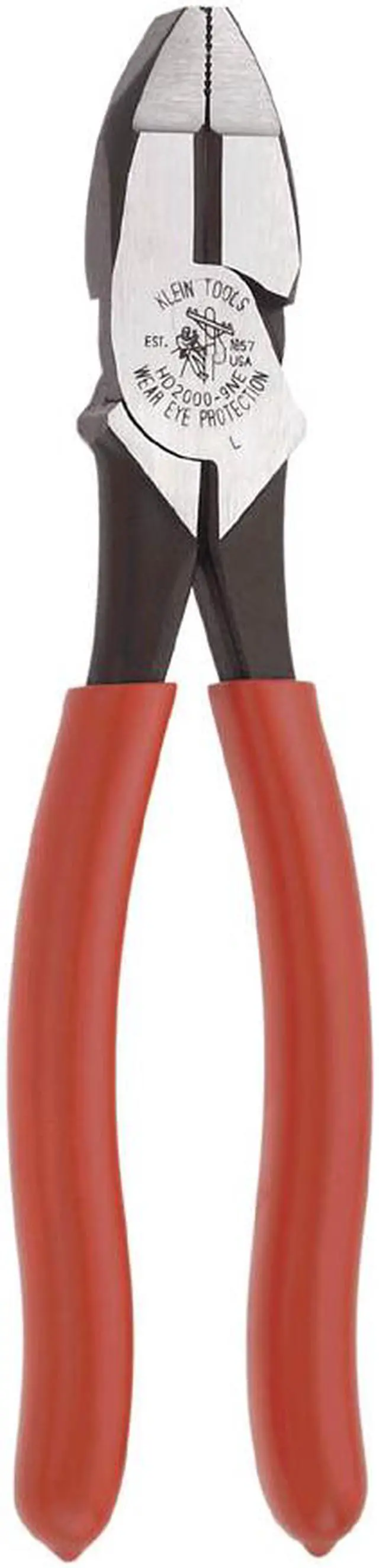 Main image of KLEIN TOOLS 9" High-Leverage Heavy-Duty Side-Cutting Pliers