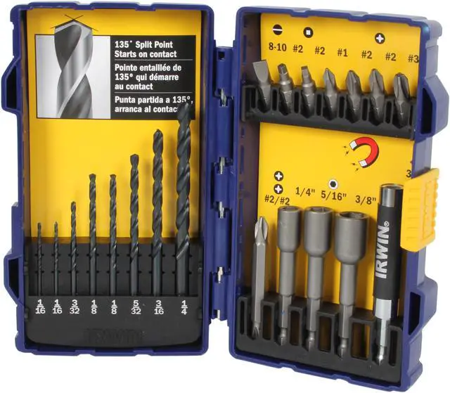 Main image of Irwin Tools                              Fastener Drive Tool and Drill Bit Set, 20-Piece