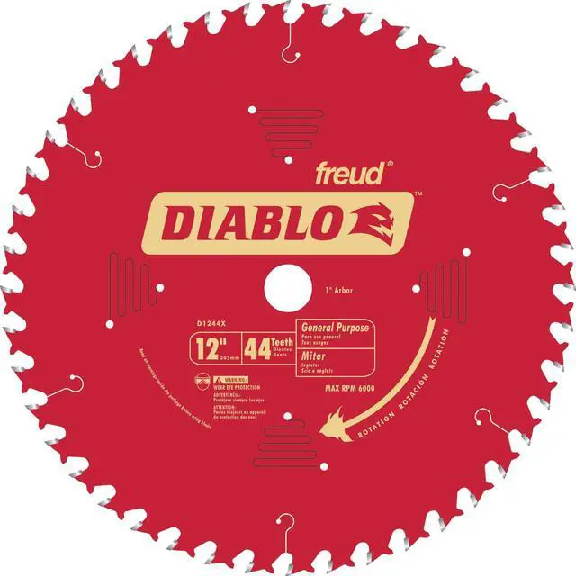 Main image of FREUD 12" 44T Diablo™ General Purpose Chop/Slide Miter Saw Blade