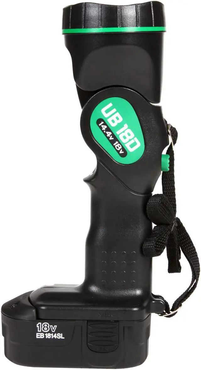 Alt view image 7 of 9 - Hitachi Power Tools DS18DVF3 18 Volt Cordless Driver Drill Kit with Flashlight and Bit Set