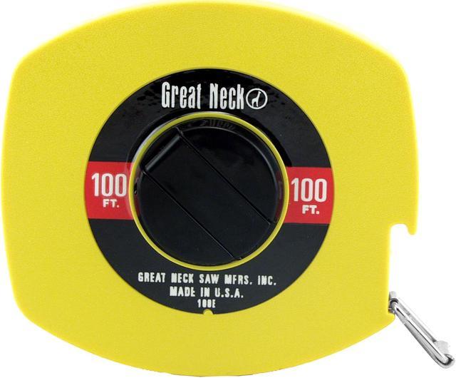 GreatNeck Tape Measure, 25 ft x 1 with Rubber Grip