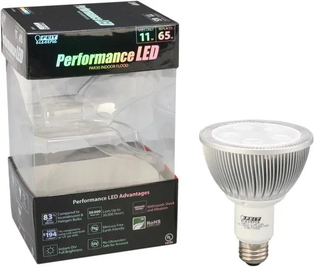 Alt view image 5 of 5 - Feit Electric PAR30L/HP/LED 65 W Equivalent 65W Equivalent 5 LED 120 Volt PAR30 LED Light Bulb