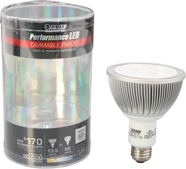 Alt view image 5 of 5 - Feit Electric PAR30L/DIM/LED 75 W Equivalent 75W Equivalent 5 LED 120 Volt PAR30 LED Light Bulb
