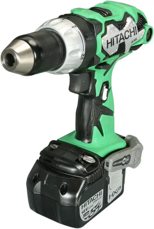 Alt view image 2 of 10 - Hitachi KC18DDL 18V Lithium Ion Driver Drill & Impact Driver Combo Kit (3.0Ah)